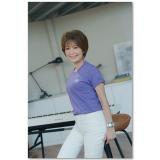 天韻刺繡T恤-霧紫灰