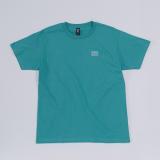 刺繡短T-海水綠M
